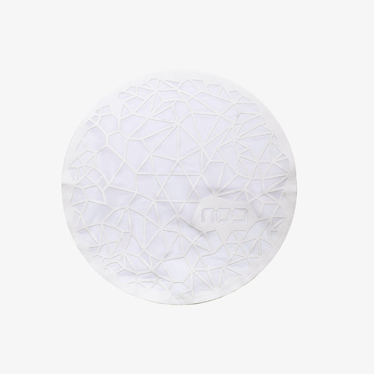 Geometric Matzah Cover White