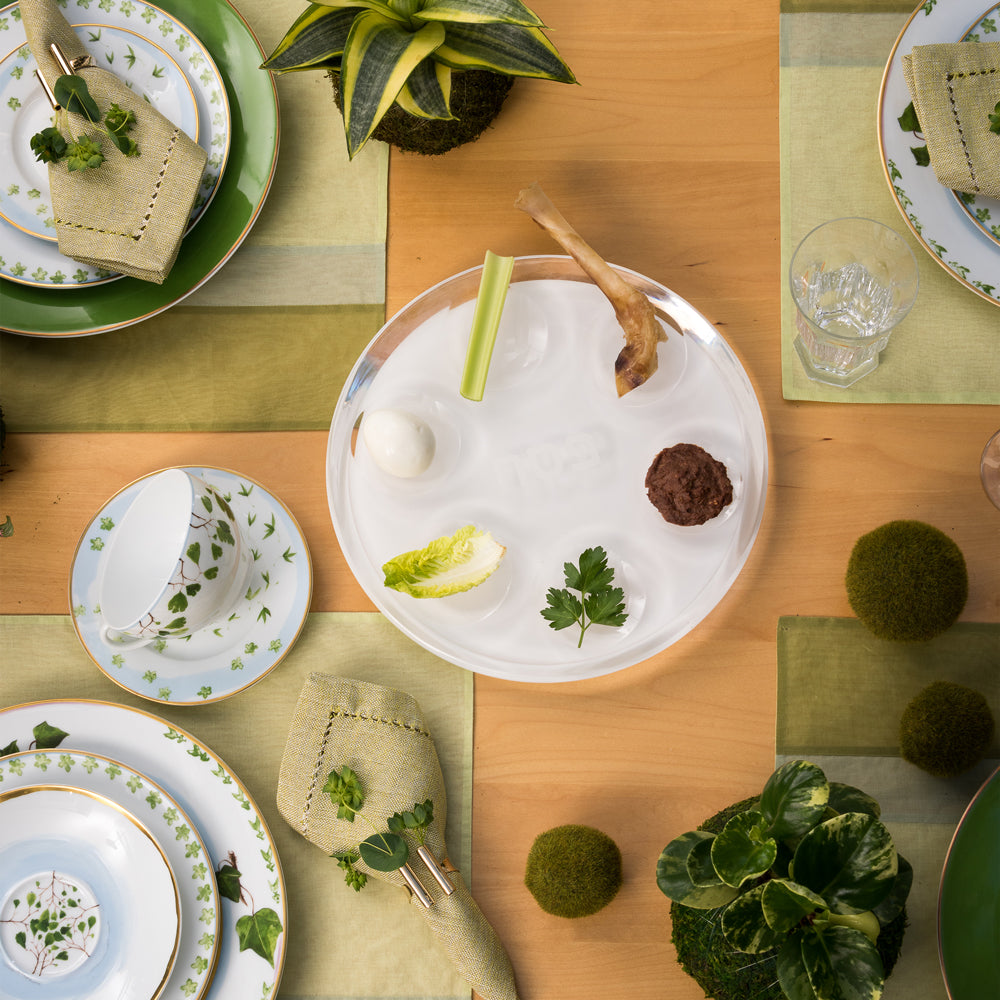 Passover Plate White