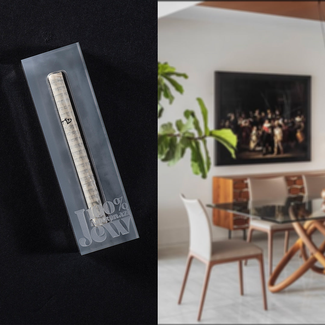 Mezuzah Medium Marble - 100% Ashkenazi Jew