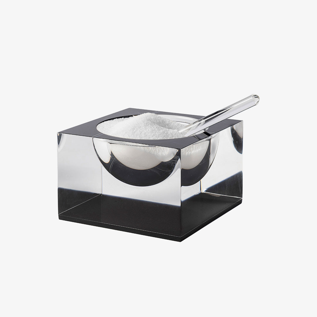 Acrylic Honey & Salt Dish Black