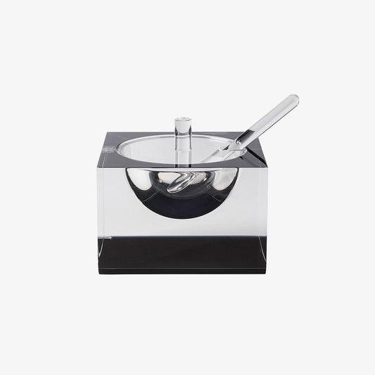 Acrylic Honey & Salt Dish Black