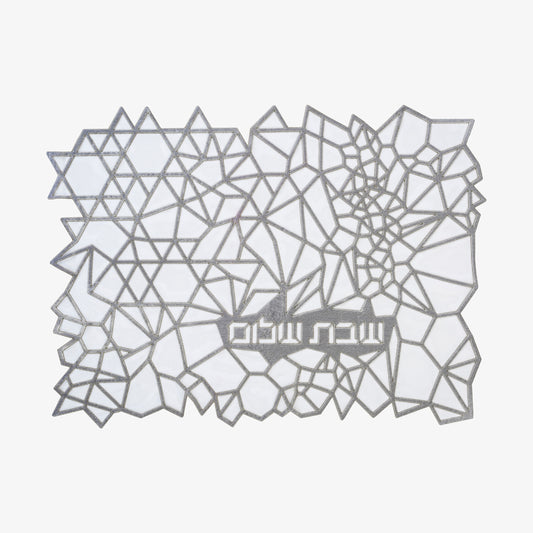 Challah Cover Geometric Gray