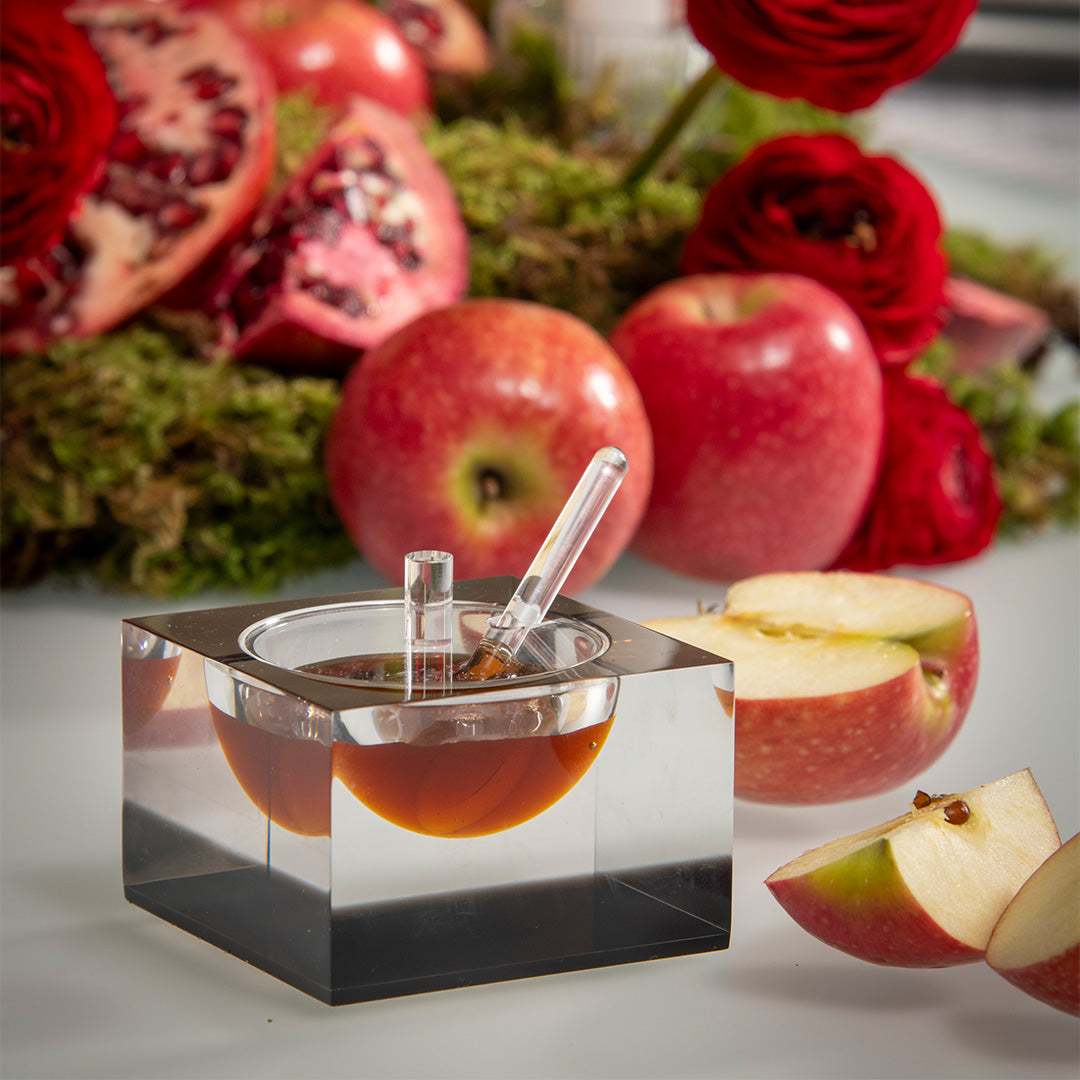 Acrylic Honey & Salt Dish Smoke