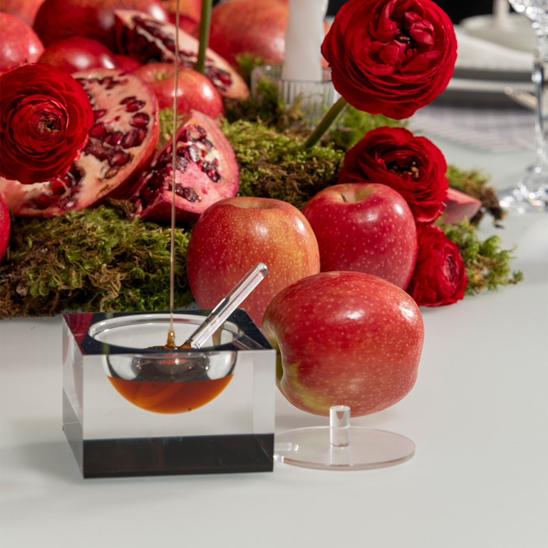 Acrylic Honey & Salt Dish Smoke