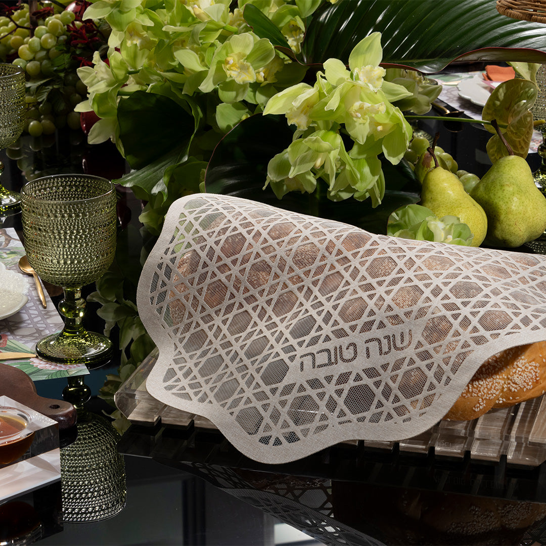 Rattan Starlace Challah Cover