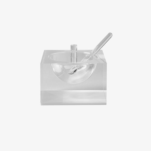 Acrylic Honey & Salt Dish White