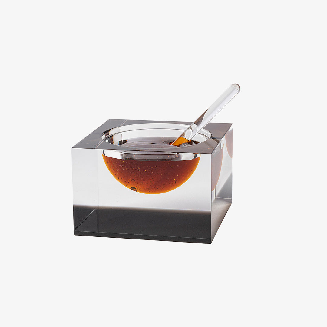 Acrylic Honey & Salt Dish Smoke