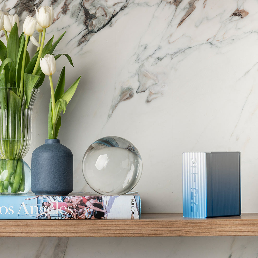 Tzedakah Box Blue Ombre