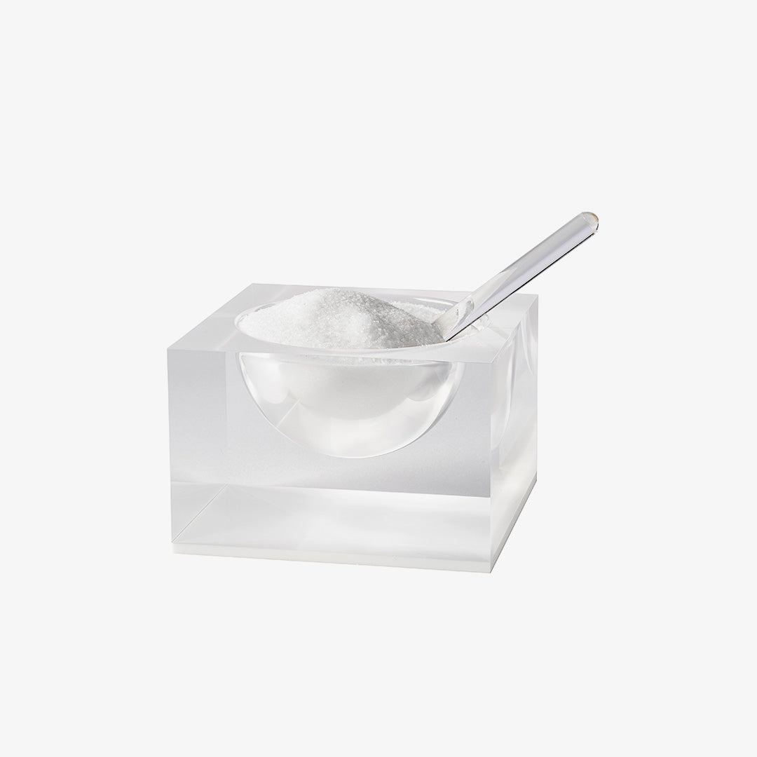 Acrylic Honey & Salt Dish White