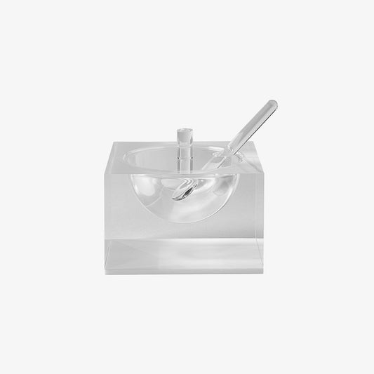 Acrylic Honey & Salt Dish White