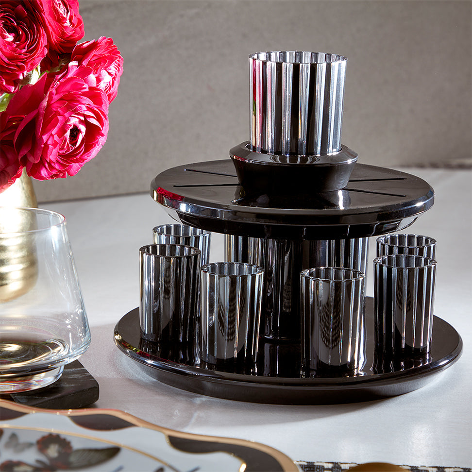 Kiddush Wine Fountain Set Black – Apeloig Collection