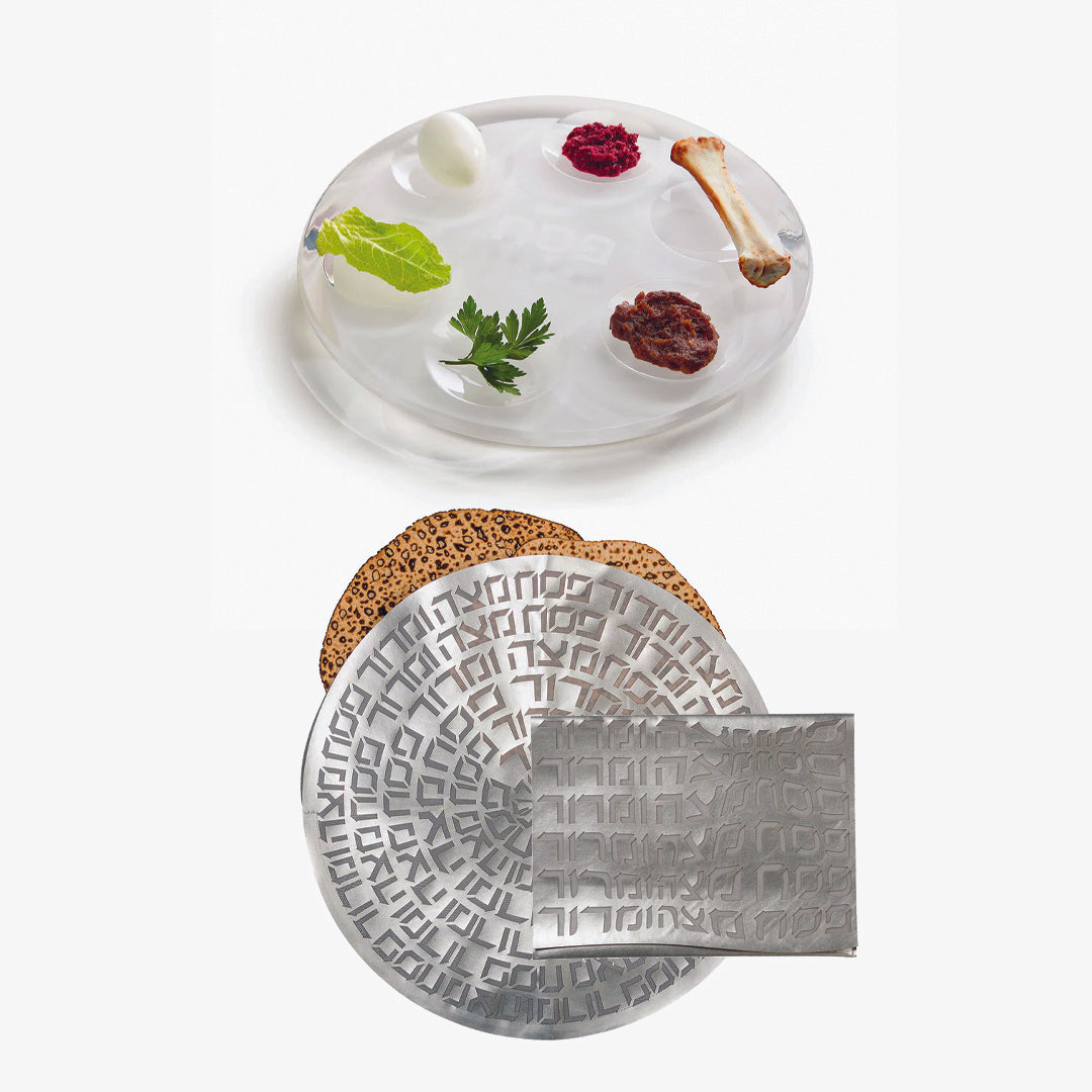 Passover Bundle: White Plate / Type Silver